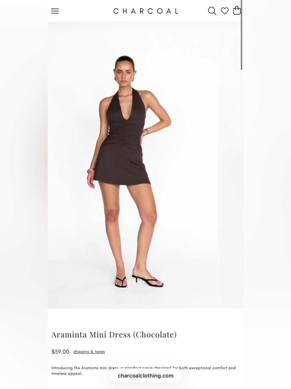 Charcoal clothing dress